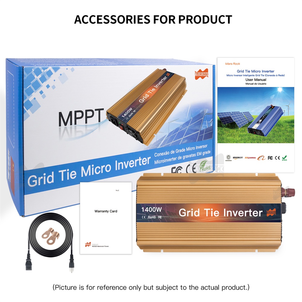 Grid Tie Micro Inverter - Microinverter Solare Grid-Tie 1000-1400W da 20-50VDC